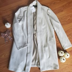 Faux Suede Coatigan Ann Taylor Factory